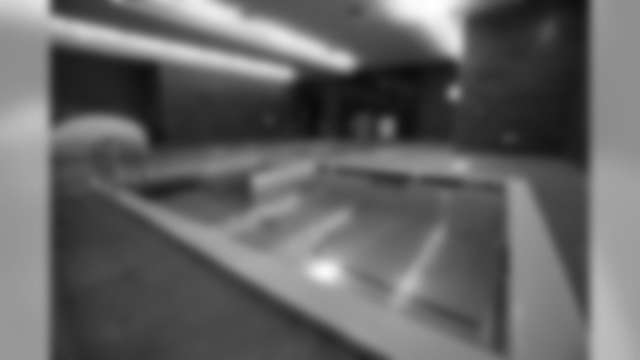The training room's upgrades included expanding the pool area.