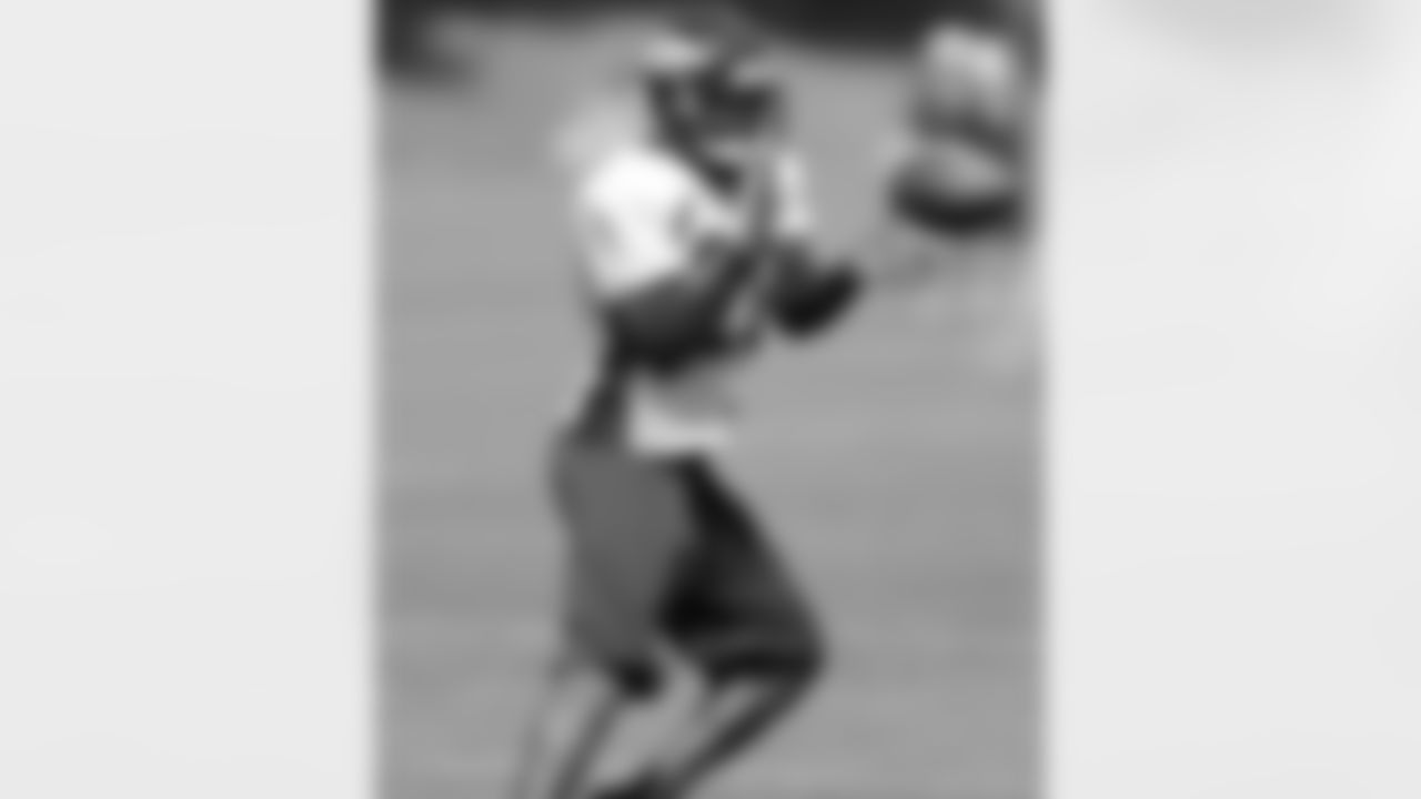 S Mike Adams focuses on the ball.
