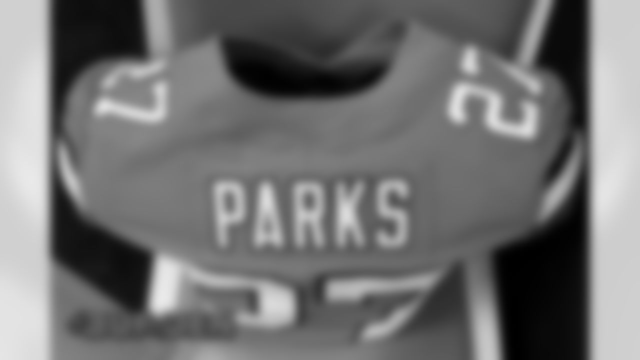 Will Parks's jersey in the locker room before the Broncos' Week 15 game against the Buffalo Bills at Empower Field at Mile High in Denver, Colorado on December 19, 2020. (Photo by Joe Abdellah)