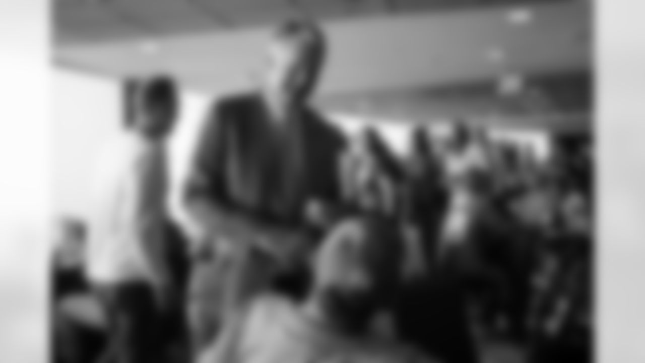 President and CEO Joe Ellis during the "Fight Like A Bronco" reception and brunch before the game against the Baltimore Ravens on October 3, 2021 at Empower Field at Mile High in Denver, Colorado. (Photo by Ben Swanson)