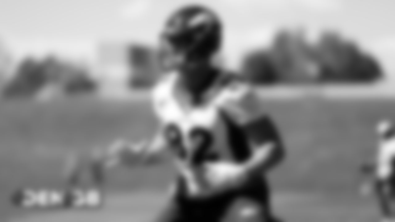 Jeff Heuerman during the Broncos' practice on September 20, 2019.