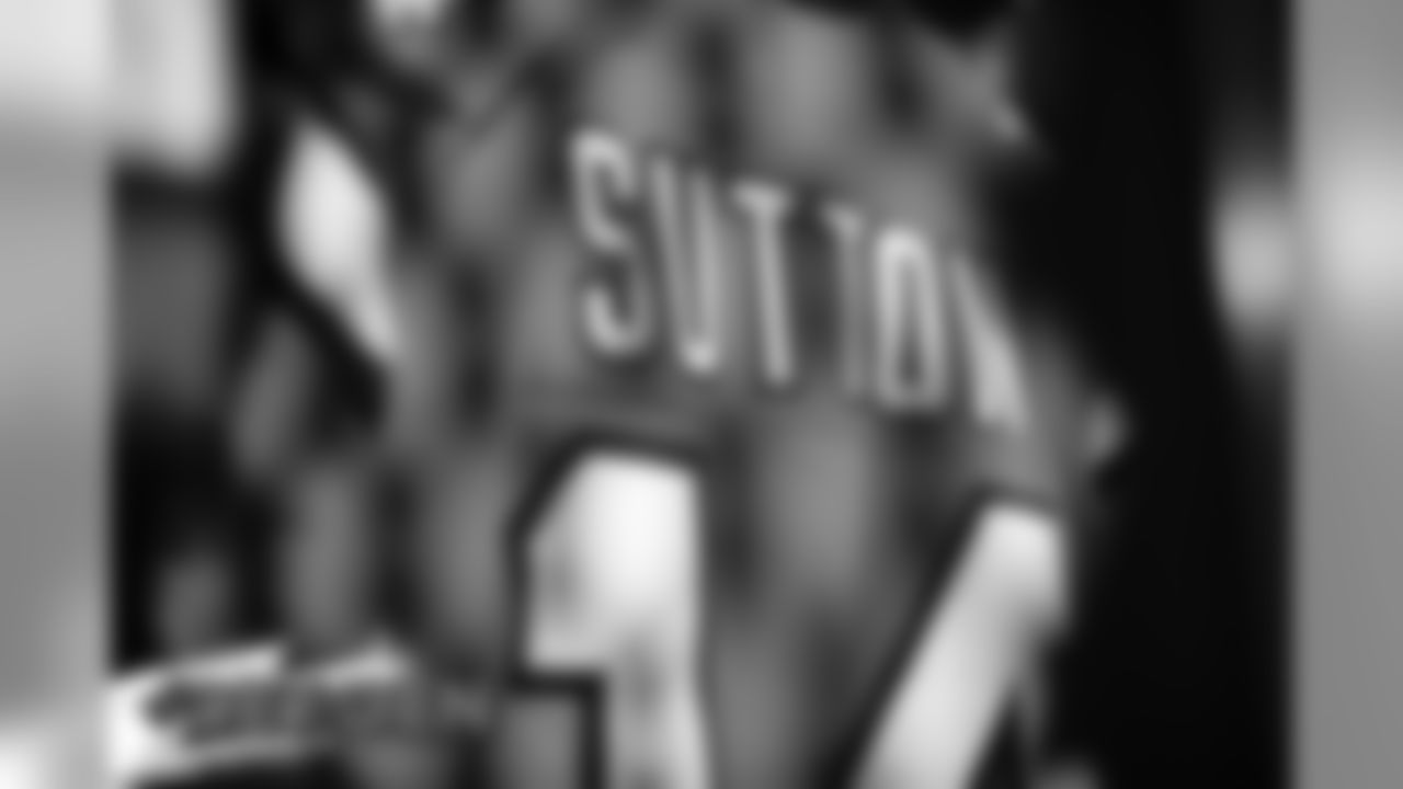A preview of Courtland Sutton's Color Rush jersey during a photoshoot ahead of the team's Week 16 game against the Lions on December 18, 2019 at UCHealth Training Center. (Photo by Ben Swanson)