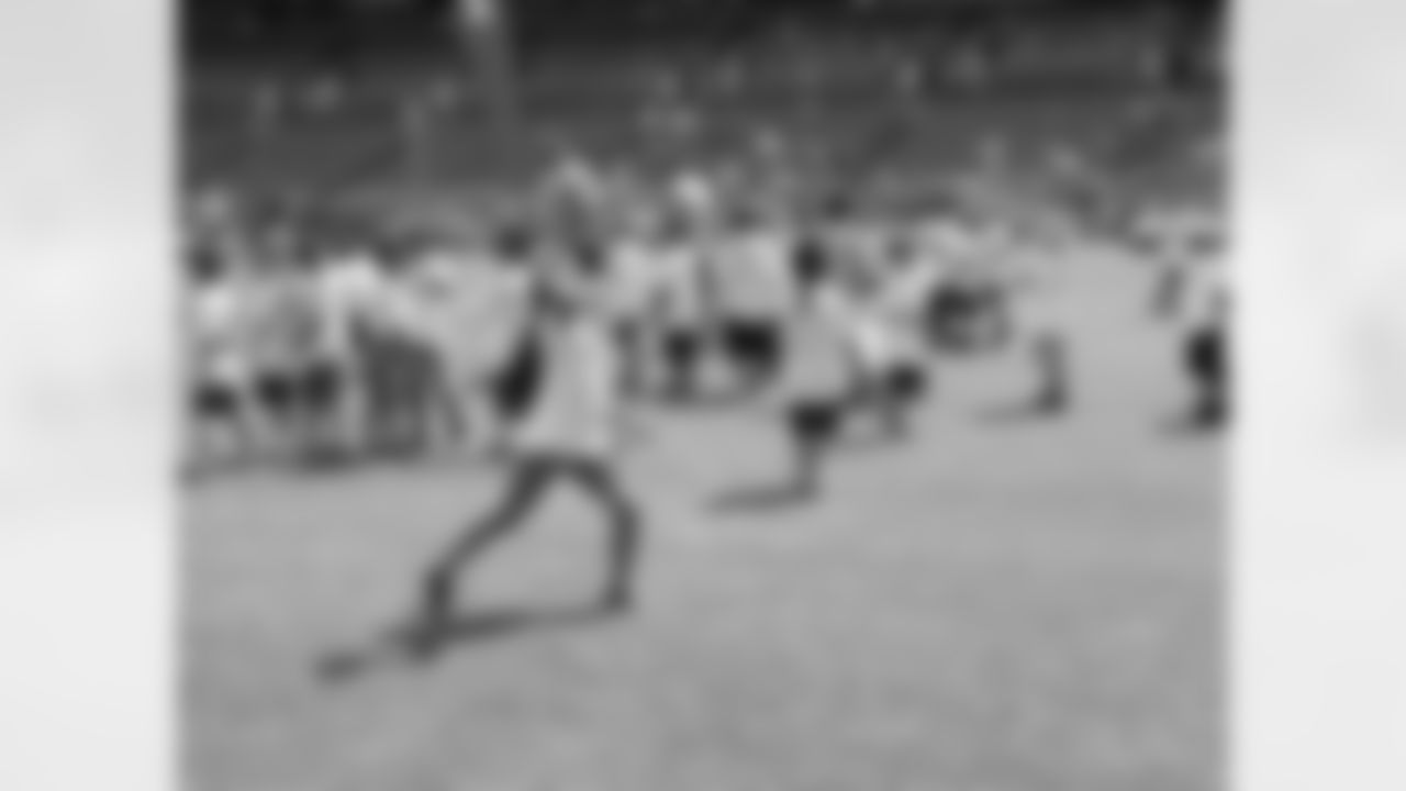 Kids of all ages participated in a series of drills to help them learn and understand proper football fundamentals.