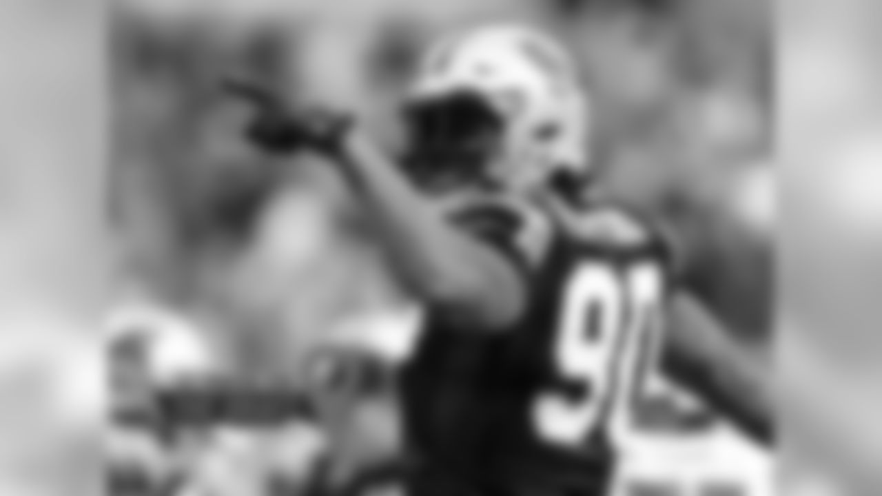 In his NFL youth, Peppers was a freakish athlete the likes of which had not been seen coming off the edge. He has maintained enough of his speed and quickness to go along with his reach and array of moves to become the first 37-year-old to post a double-digit sack season since Bruce Smith in 2000 and the fifth in NFL history. (The other four -- Smith, Reggie White, Kevin Greene and Chris Doleman -- are Hall of Famers.) The presence of one of the league's best linebacking corps and strong interior defensive-line presences allowed him the chance to work one-on-one, and he capitalized. If he leaves for another team, he might not find the going so easy, but all signs point to him playing with Carolina if he wants to return for a 17th season. (Mike McCarn/AP Images)