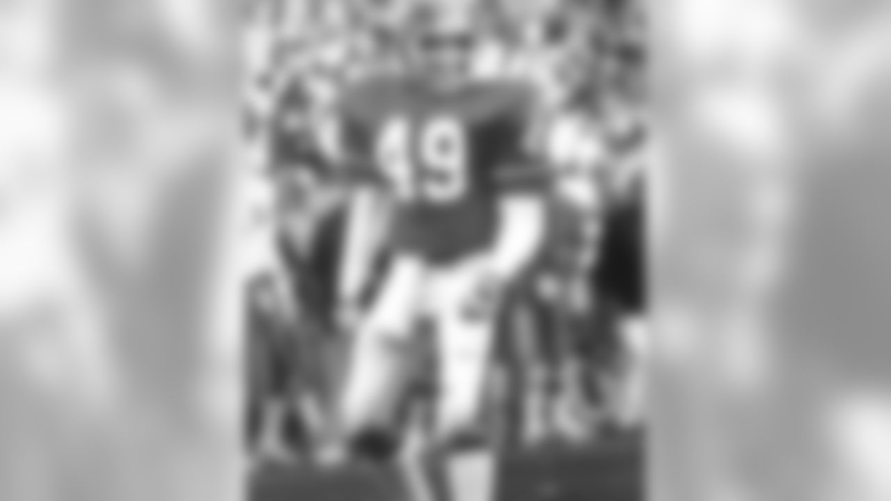 Dennis Smith was inducted into the Denver Broncos Ring of Fame in 2001, honoring his stellar 14-year career with the club during which he established himself as one of the most feared safeties in the NFL. A ferocious hitter, Smith was voted to six Pro Bowls (1985-86, '89-91, '93) that tie for the sixth most by a player in Broncos history.