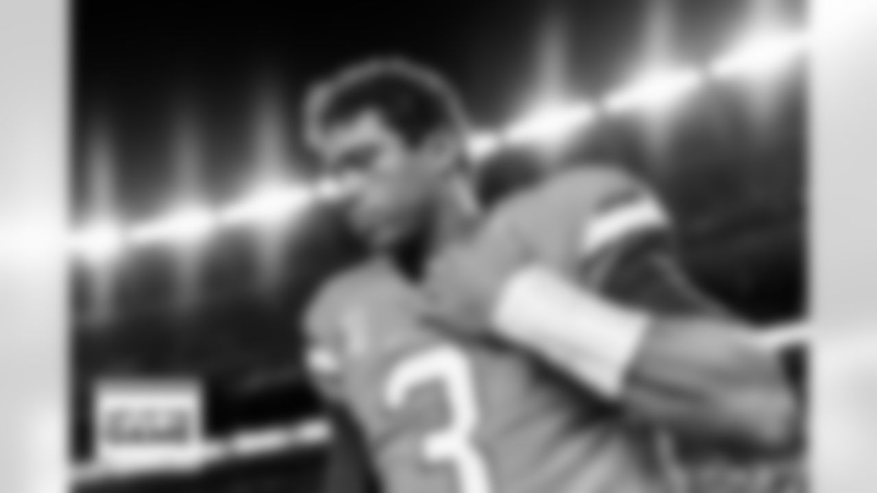 Russell Wilson after the Broncos' Week 11 game against the Las Vegas Raiders at Empower Field at Mile High in Denver, Colorado on November 20, 2022. (Photo by Ben Swanson)