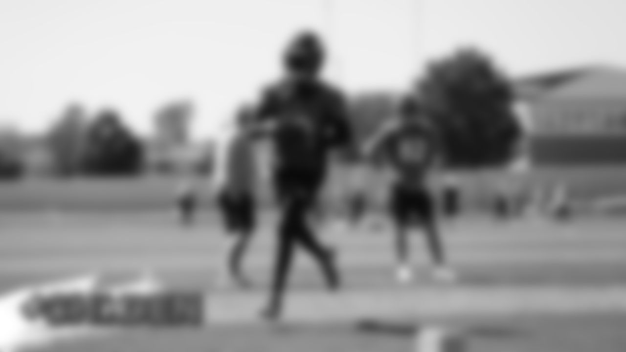 Emmanuel Sanders at practice at UCHealth Training Center on September 13, 2019. (Photo by Ben Swanson)