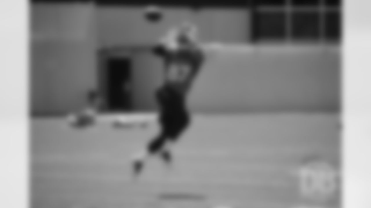 Noah Fant during the Broncos' practice on the eight day of their OTAs on May 30, 2019.