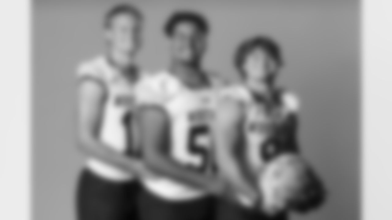 during high school media day on Monday, August 14, 2023 at Empower Field at Mile High in Denver, Colorado.
Photo by Gabriel Christus / Denver Broncos