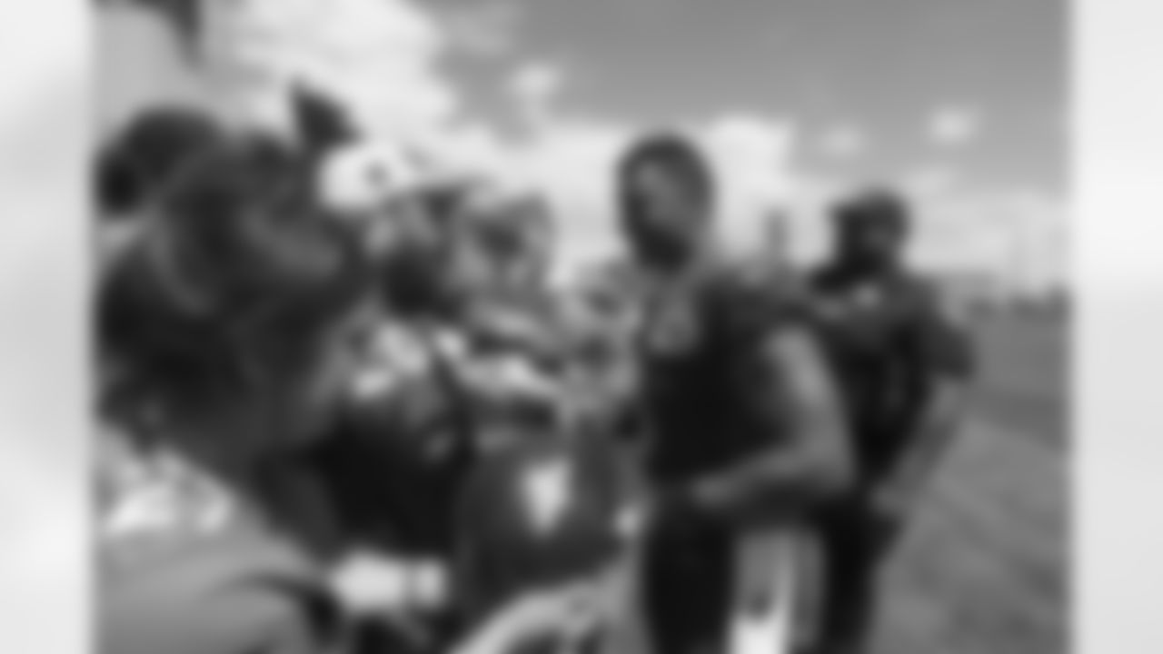 Russell Wilson signs autographs for fans during training camp on Friday, July 28, 2023 at Centura Health Training Center in Englewood, Colorado.
Photo by Gabriel Christus / Denver Broncos