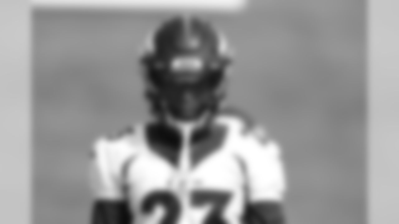Michael Ojemudia during practice at UCHealth Training Center in Centennial, CO, August 11, 2020.
Photo by Gabriel Christus