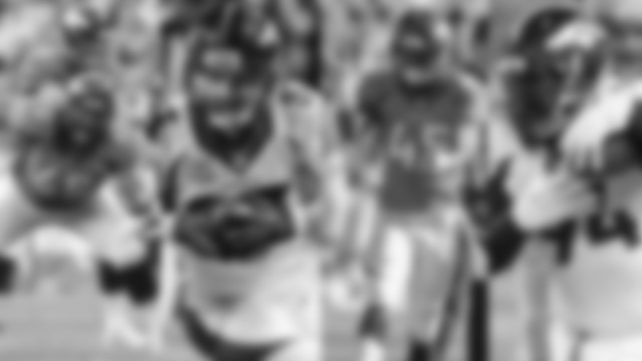 Key signings: OL Louis Vasquez (far left), WR Wes Welker (center left), CB Dominique Rodgers-Cromartie (center right), DL Terrance Knighton (right), LB Shaun Phillips
As the Broncos geared up for a historic offense, they added important signings in Louis Vasquez and Wes Welker, who was an invaluable slot receiver. Defensively, Rodgers-Cromartie, Knighton and Phillips were starters. Phillips contributed 10 sacks, Knighton was a roadblock in the center of the defensive line and Rodgers-Cromartie intercepted three passes on the year.