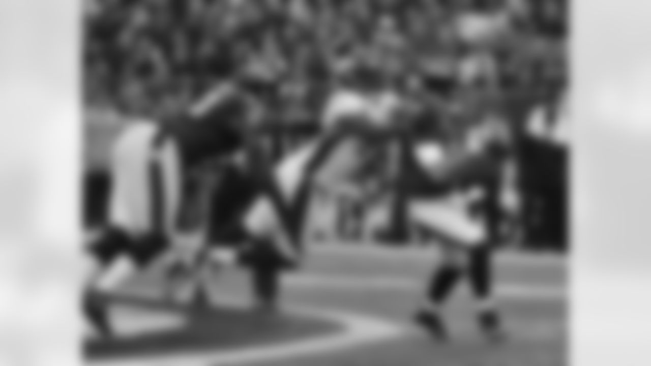 DE Robert Ayers sacks Flacco late in the fourth quarter.