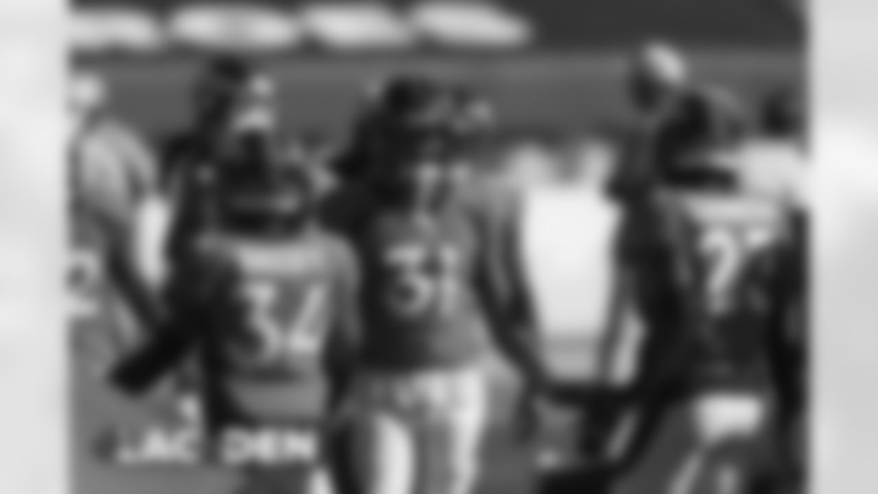 Justin Simmons during the NFL game against the Los Angeles Chargers at Empower Field at Mile High in Denver, Colorado, November 01, 2020.
Photo by Gabriel Christus