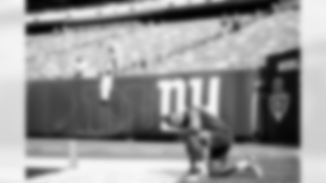 Von Miller before the Broncos' Week 1 game against the New York Giants at MetLife Stadium in East Rutherford, New Jersey, on September 12, 2021. (Photo by Joe Faraoni)