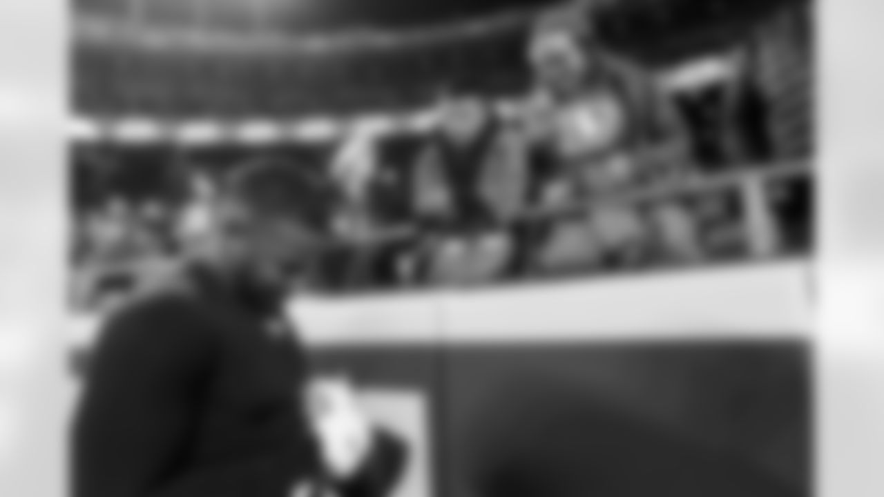 Malik Reed before the Broncos' Week 13 game against the Kansas City Chiefs at GEHA Field at Arrowhead Stadium in Kansas City, Missouri on December 5, 2021. (Photo by Joshua Gateley)