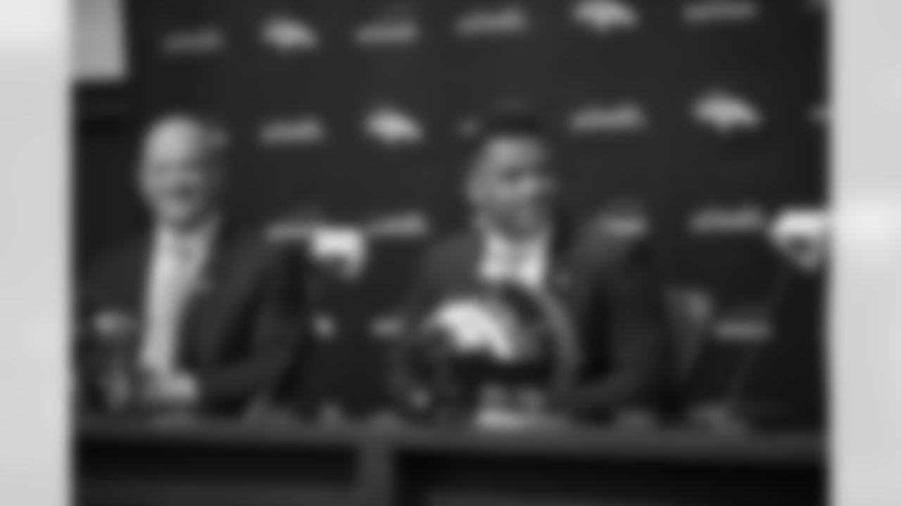 Russell Wilson during a press conference on Wednesday, March 16, 2022 at UCHealth Training Center in Denver, Colorado.
Photo by Gabriel Christus