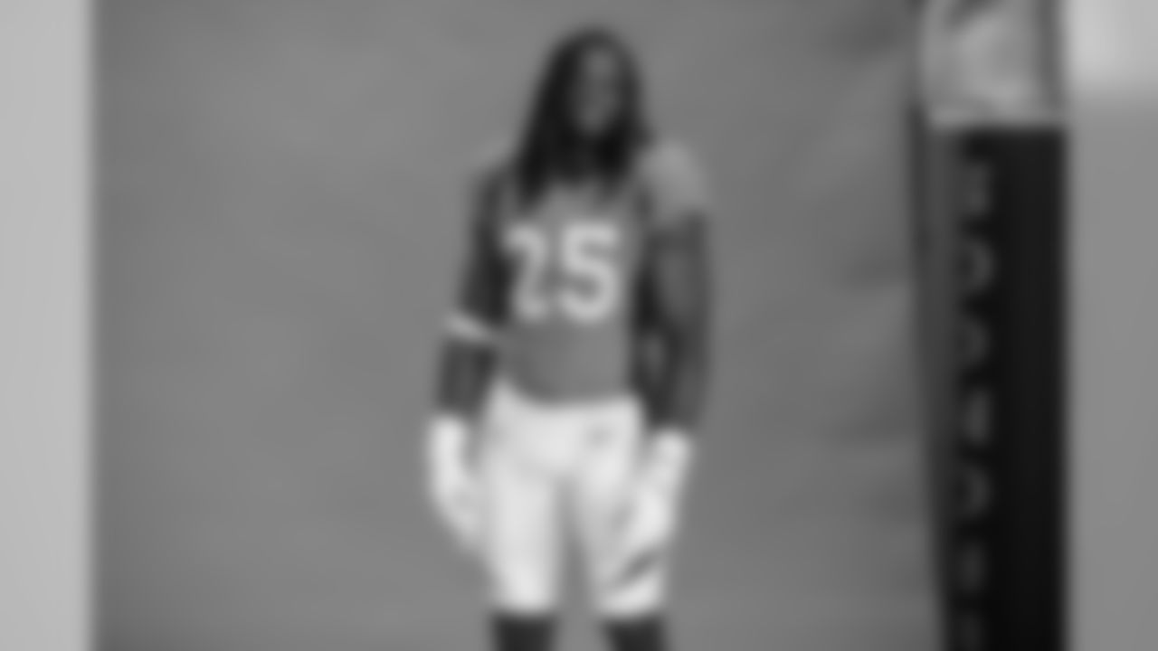 Melvin Gordon III during the team's annual media day photoshoots on August 2, 2020. (Photo by Ben Swanson)