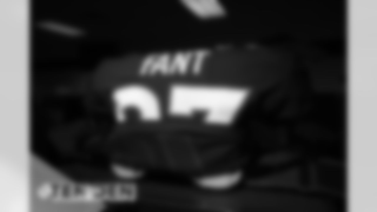 Noah Fant's jersey in the locker room before the Broncos' Week 1 game against the Tennessee Titans at Empower Field at Mile High in Denver, Colorado, on September 14, 2020. (Photo by Ben Swanson)
