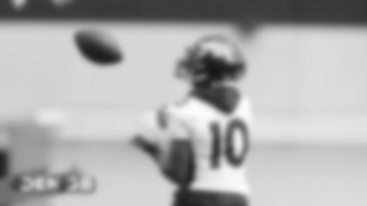 During the Broncos' practice on September 19, 2019.