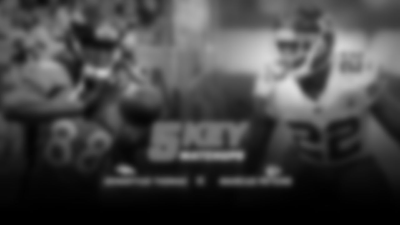 Demaryius Thomas needs 108 receiving yards in Sunday's game to extend his streak of 1,000-yard seasons to six. Ring of Famer Rod Smith is the only other Bronco to reach that mark. And while it will not be easy, it's certainly possible. Thomas recorded 133 receiving yards in Week 6 against the Giants and has 26 career regular-season performances of 108 yards or more. The dynamic Marcus Peters may match up against Thomas at times, but if Thomas can get free, it would certainly mean a lot to the eighth-year player. "It [would make] me feel better as a person," Thomas said. "We all have work to do, but being able to come out and do that with three different quarterbacks they started both times, it says a lot about a person."