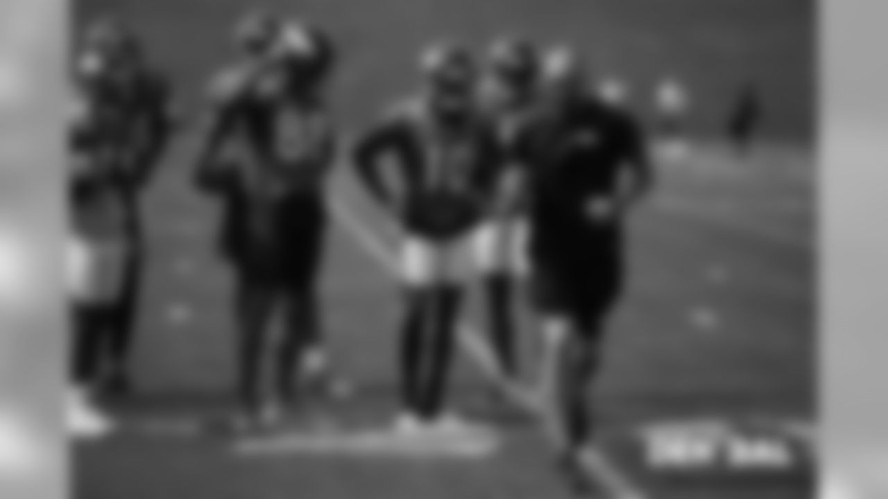 Wide Receivers Coach Zach Azzanni during practice at UCHealth Training Center in Centennial, CO, September 19, 2018.
Photo by Gabriel Christus