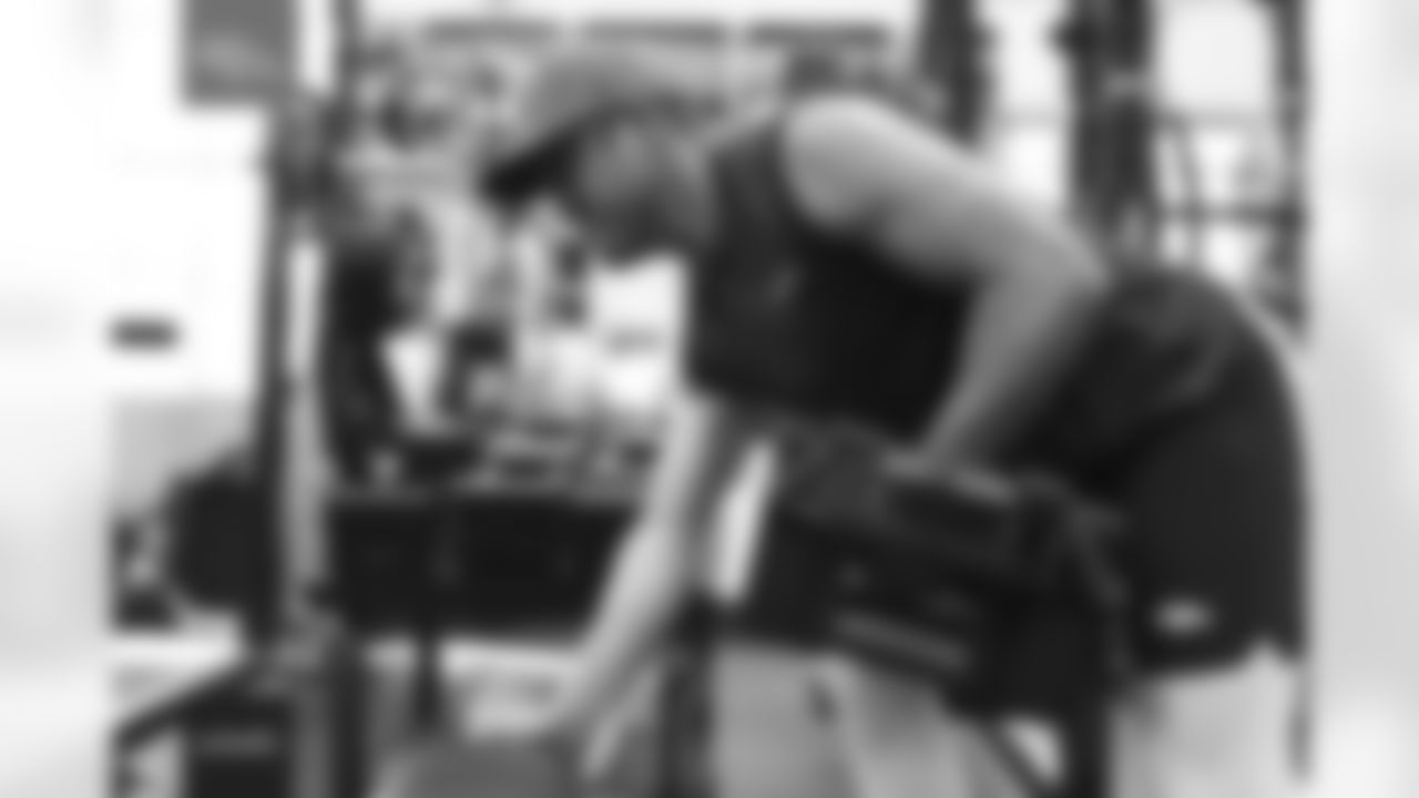 Sam Martin during offseason program workout on Wednesday, May 11, 2022 at UCHealth Training Center in Englewood, Colorado.
Photo by Gabriel Christus