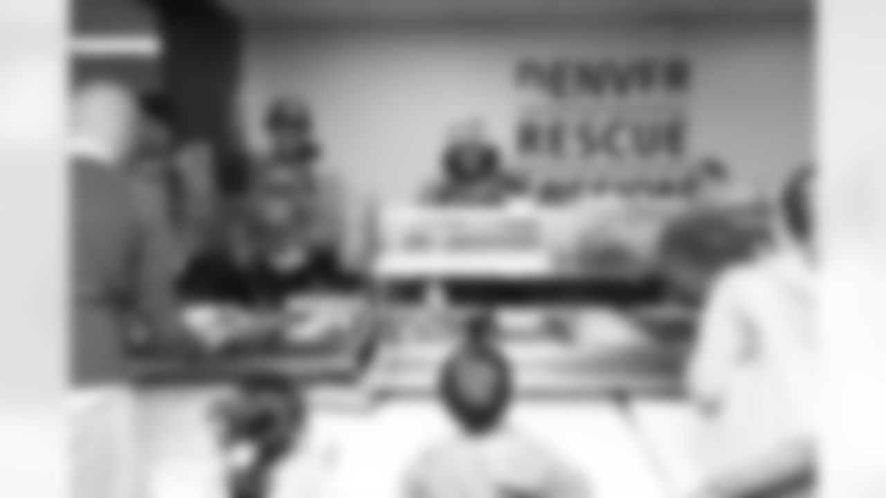 McTelvin Agim, Netane Muti, Travis Fulgham and Tyrie Cleveland volunteer at Denver Rescue Mission on Tuesday, April 12, 2022 at Denver Rescue Mission in Denver, Colorado.
Photo by Gabriel Christus