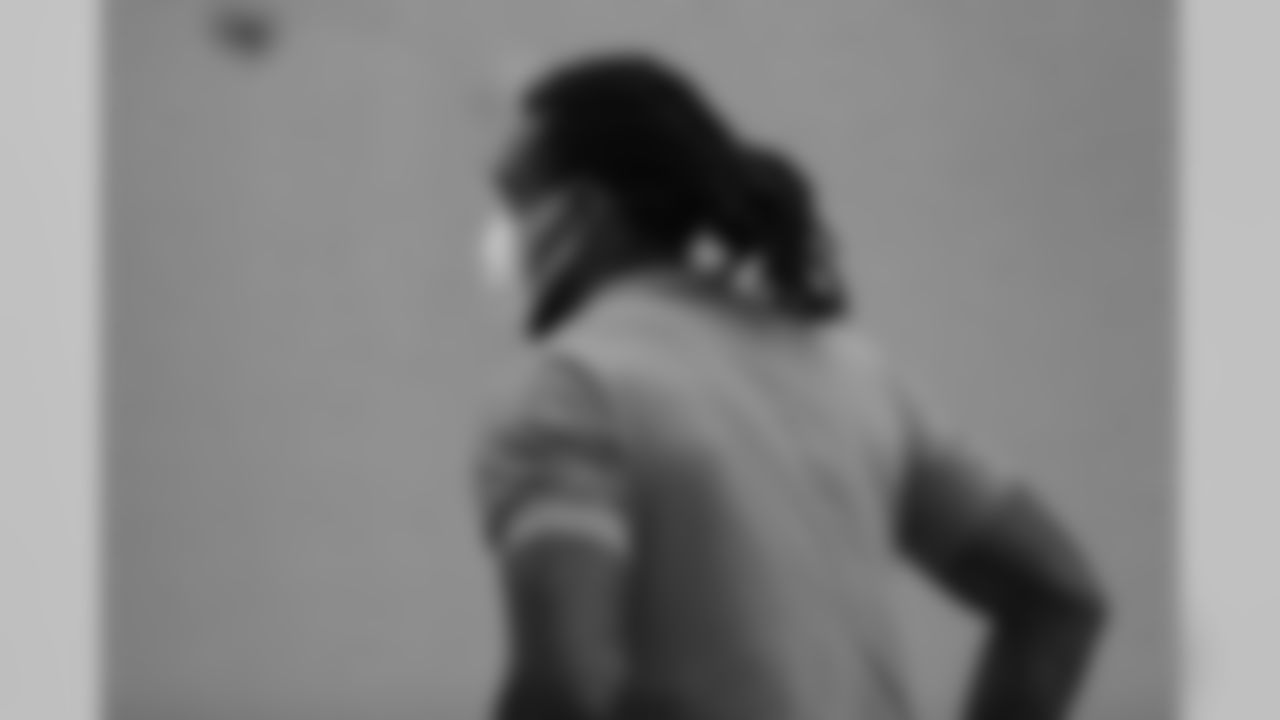 Tyrie Cleveland reports to UCHealth Training Center for the first day of COVID-19 testing on July 23, 2020. Rookies, quarterbacks, players recovering from injuries and several others reported early ahead of training camp and began their testing protocols. (Photo by Ben Swanson)