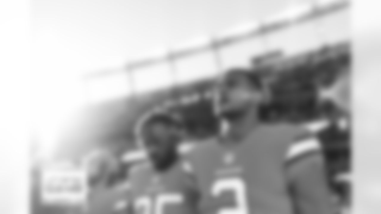 Pat Surtain II during the national anthem on the sideline before the Broncos' Week 11 game against the Las Vegas Raiders at Empower Field at Mile High in Denver, Colorado on November 20, 2022. (Photo by Ben Swanson)