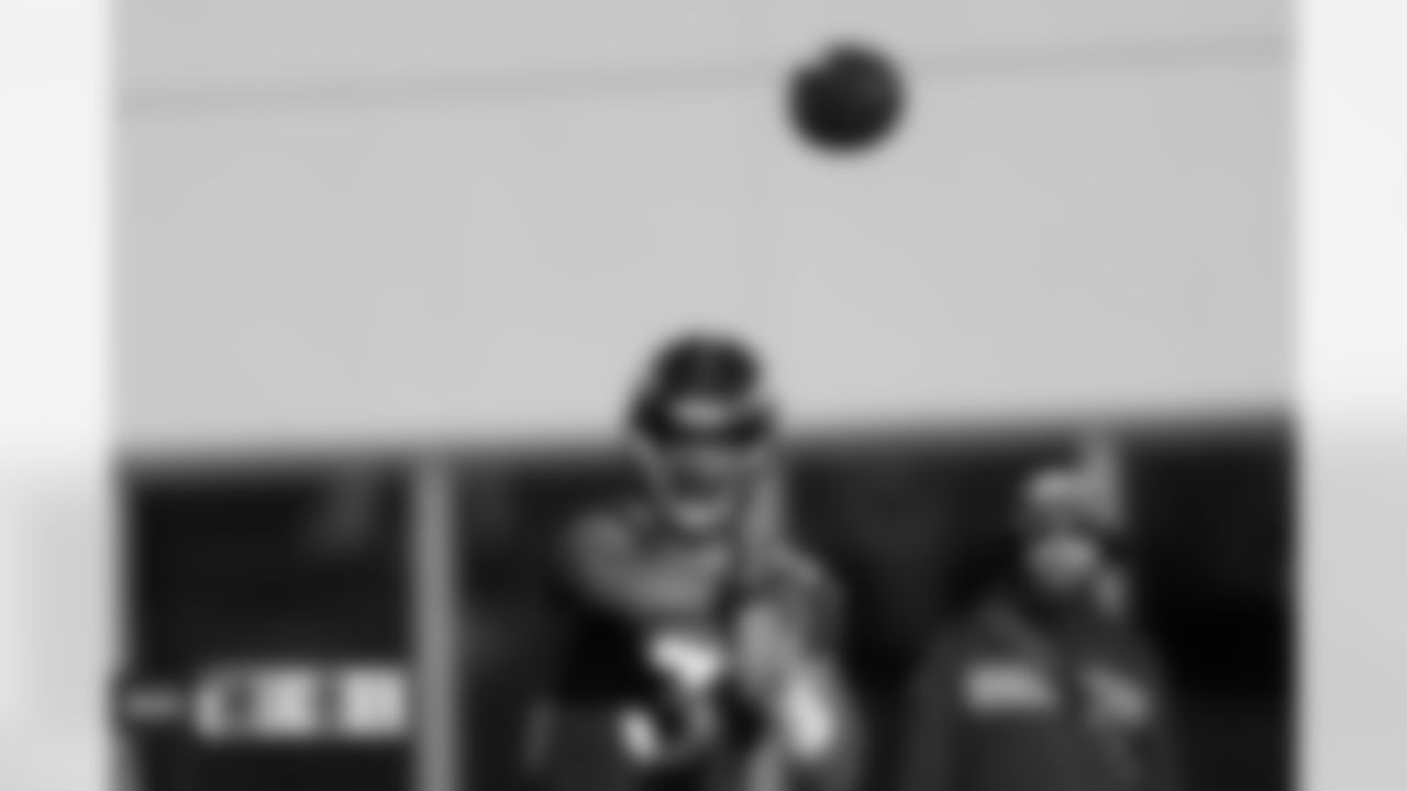 Russell Wilson during practice on Wednesday, January 4, 2023 at UCHealth Training Center in Englewood, Colorado.
Photo by Gabriel Christus/Denver Broncos