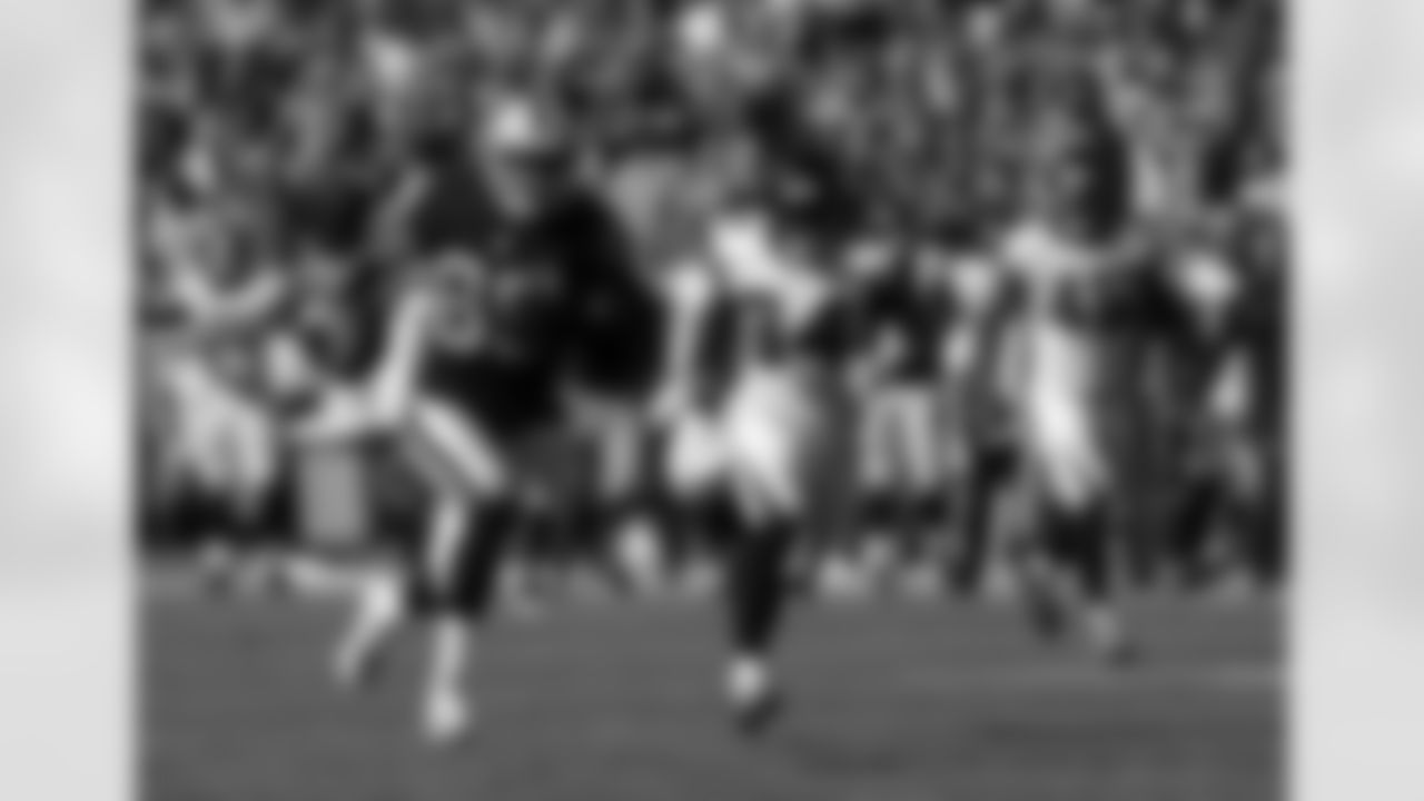 It was over when: Oakland went for it on fourth down from its own 49-yard line with 7:18 still to go in the game. After head coach Jack Del Rio succeeded with a fourth-down gamble last week, this one backfired. The Raiders couldn't convert and the Falcons went right down the field to go up by 14 points with 4:35 to go in the game. The Raiders would close the gap but couldn't complete the comeback. The fourth-down attempt followed an apparent 51-yard touchdown pass from Derek Carr to Amari Cooper. The play was called back after the officials ruled Cooper went out of bounds before coming back into the field of play to make the grab.