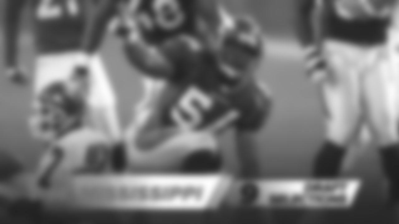 1962: T Jim Roberts; 1966: DB Billy Clay; 1968: T Robert Vaughn, T Robert Hendrix; 1971: WR Floyd Franks; 1984: NT/DE Andre Townsend; 1998: LB Nate Wayne (pictured); 2003: C Ben Claxton; 2017: QB Chad KellyNote: Players selected in AFL drafts often were also selected in NFL drafts, where they usually opted to play rather than the upstart American Football League.
