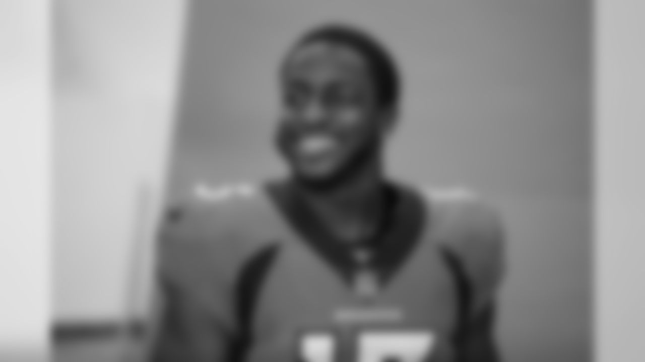 KJ Hamler smiles during a media session with green screens and a photo studio for early reports at UCHealth Training Center on July 31, 2020. (Photo by Ben Swanson)