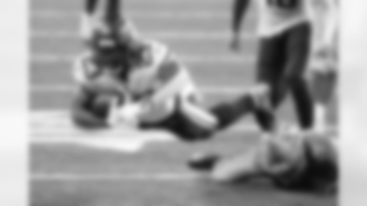 Minnesota Vikings running back Mike Boone (23) dives forecextra yard in the second half against the Detroit Lions during an NFL football game, Saturday, Jan. 3, 2021, in Detroit. (AP Photo/Rick Osentoski)