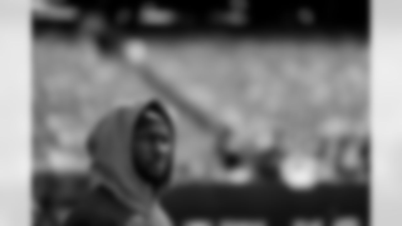 Nate Hairston before the Broncos' Week 1 game against the New York Giants at MetLife Stadium in East Rutherford, New Jersey, on September 12, 2021. (Photo by Gabriel Christus)