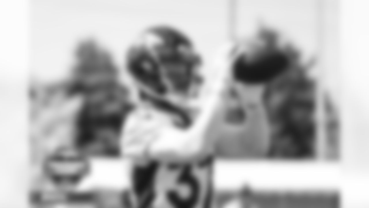 P.J. Locke during practice on Day 1 of training camp at UCHealth Training Center in Englewood, Colorado on July 27, 2022. (Photo by Ben Swanson)