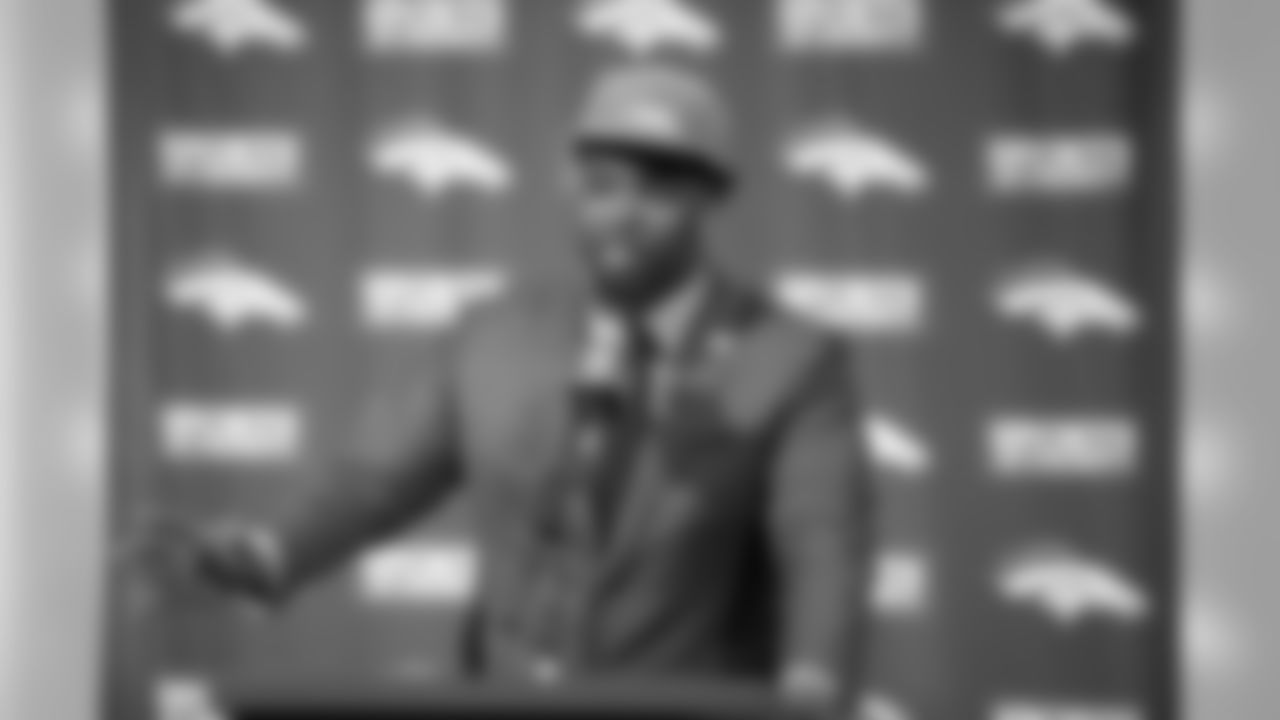 Williams meets with media.