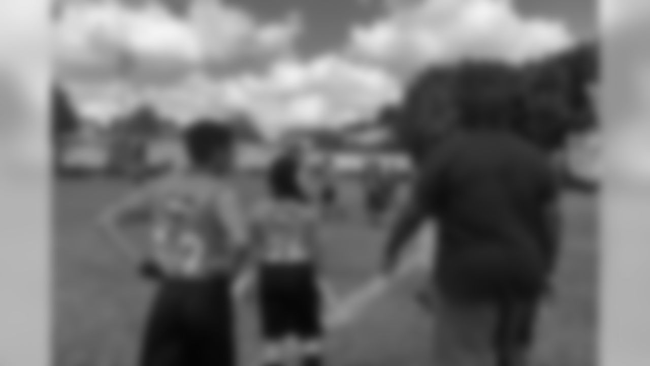 Zach Kerr visits the Tochito National Tournament on February 9, 2019, as a player ambassador for the flag football tournament.