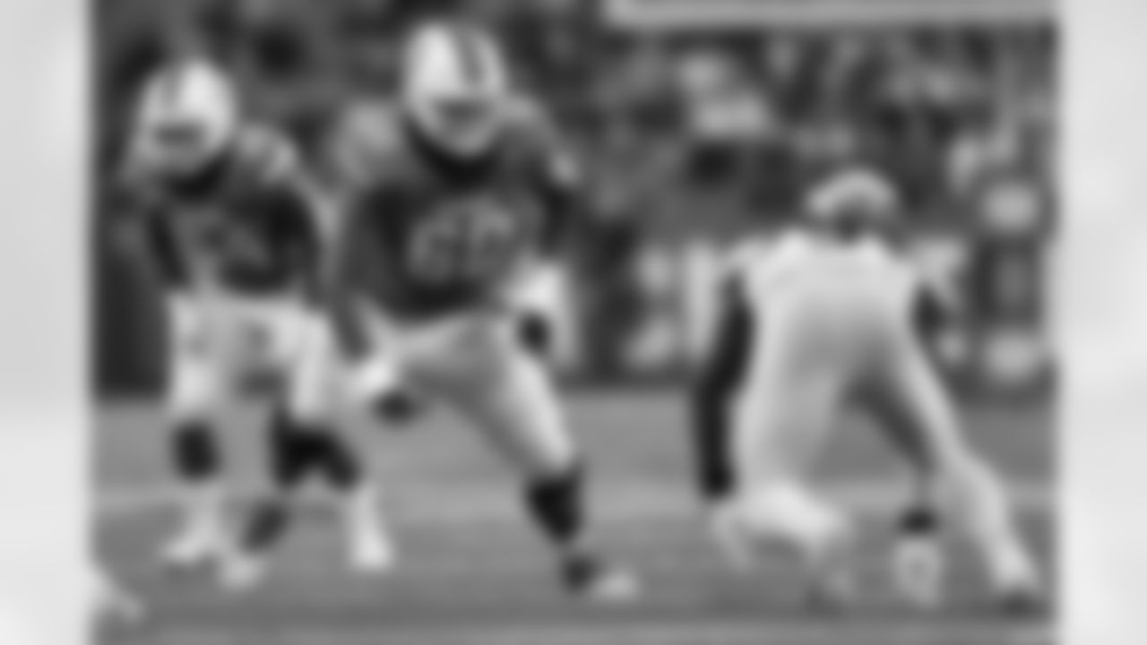 Dane Brugler, The Athletic: No. 60
ESPN: No. 64
"Bergeron allowed a sack on just 1.3 percent of his 392 pass-block snaps for Syracuse last season." - Brugler
(AP Photo/Adrian Kraus)