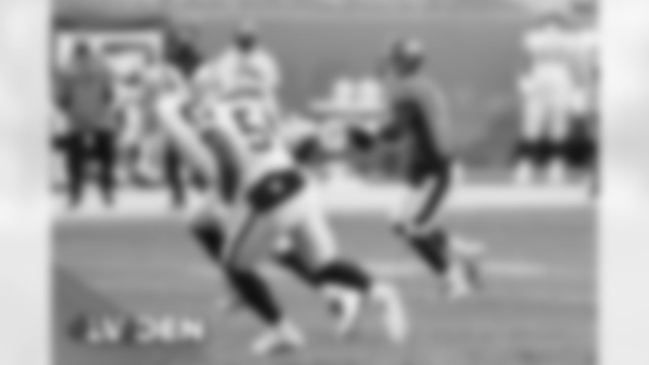Drew Lock during the Broncos' Week 17 game against the Las Vegas Raiders at Empower Field at Mile High in Denver, Colorado on January 3, 2021. (Photo by Gabriel Christus)
