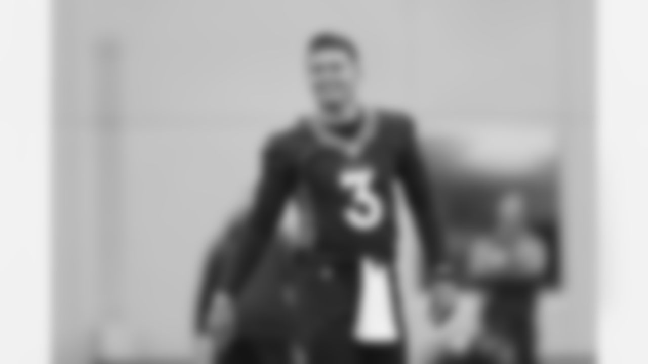 Drew Lock during an Offseason Program workout at UCHealth Training Center in Centennial, CO, May 17, 2021.
Photo by Gabriel Christus