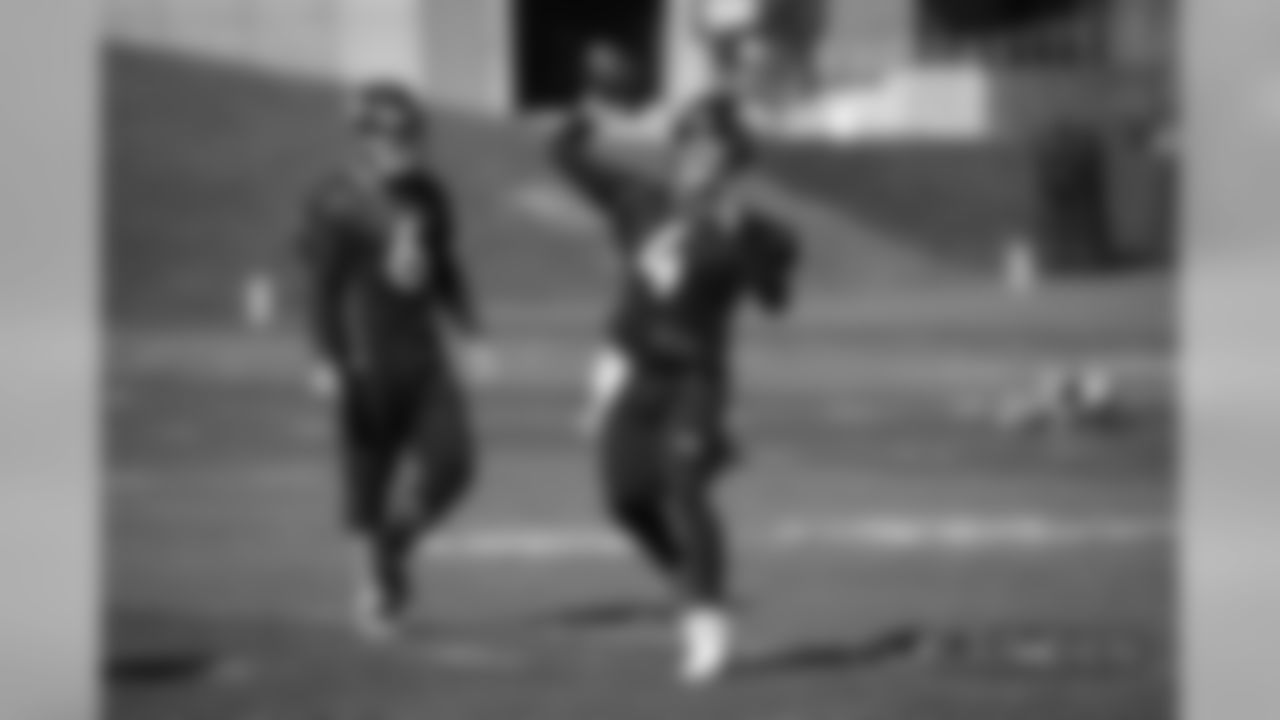 Case Keenum at practice at UCHealth Training Center on October 12, 2018.
