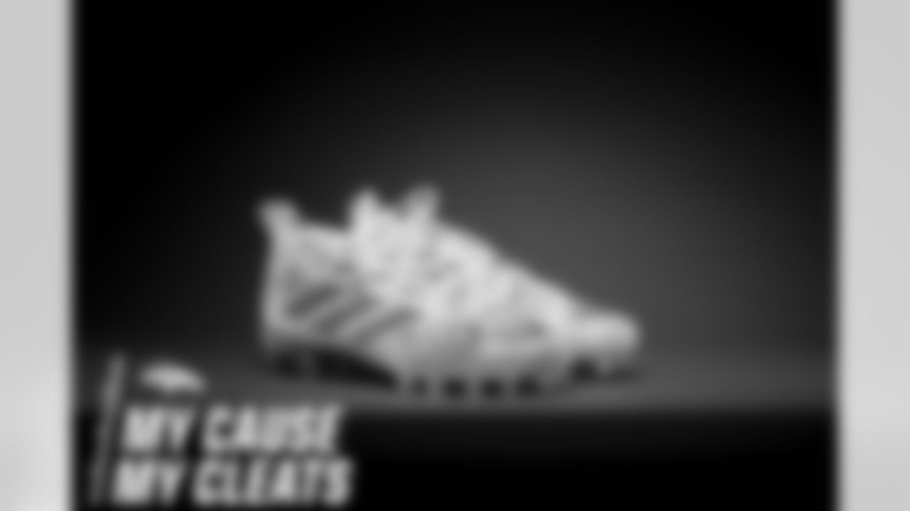 Von Miller's cleats represent Von's Vision for the 2020 My Cause My Cleats campaign.
Photo by Gabriel Christus