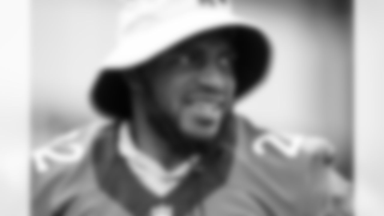 Kareem Jackson during practice on the sixth day of training camp at UCHealth Training Center on August 3, 2021. (Photo by Ben Swanson)