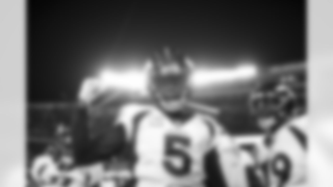 Teddy Bridgewater before the Broncos' Week 13 game against the Kansas City Chiefs at GEHA Field at Arrowhead Stadium in Kansas City, Missouri on December 5, 2021. (Photo by Gabriel Christus)
