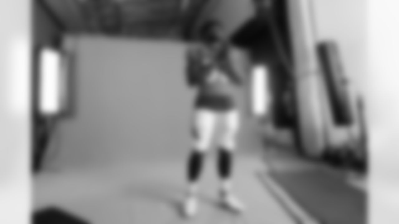 Javonte Williams during the media day photo shoot for broadcast networks and internal media at UCHealth Training Center on June 14, 2021. (Photo by Ben Swanson)