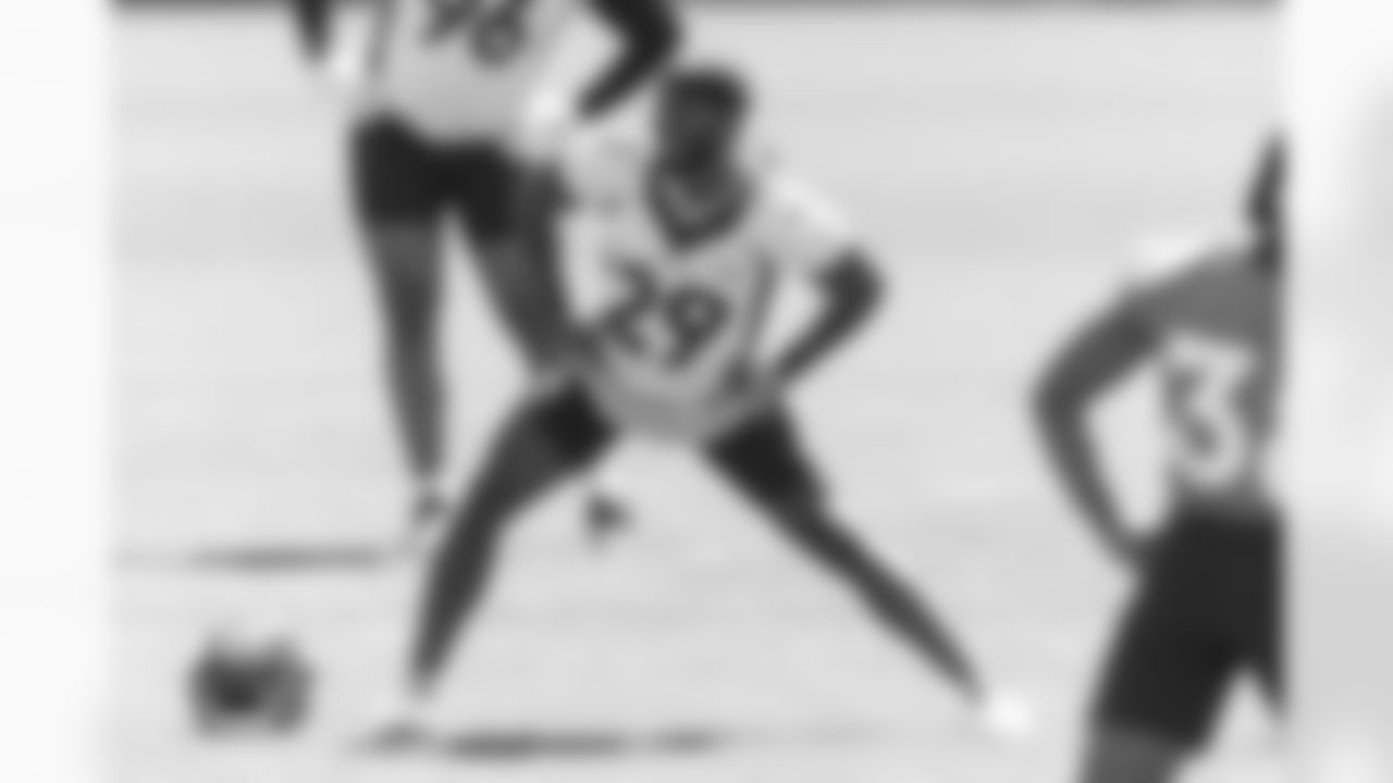 Faion Hicks during OTAs on Thursday, May 25, 2023 at Centura Health Training Center in Englewood, Colorado.
Gabriel Christus