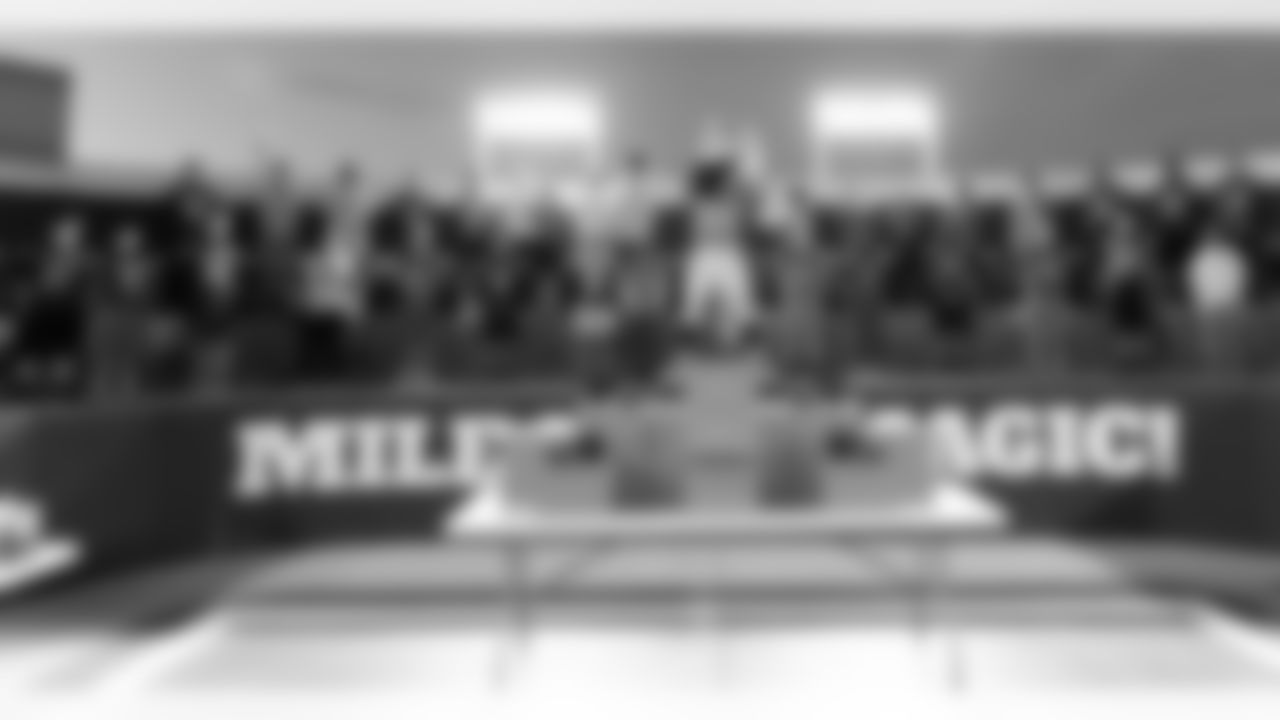 Head Coach Vic Fangio surprised the Arapahoe Youth League Eagles football program with a donation of more than $10,000 worth of Nike football equipment on November 18, 2020. (Photo by Lemar Griffen)
