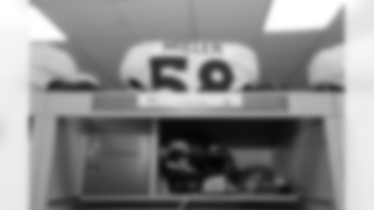 A look at linebacker Von Miller's locker.
